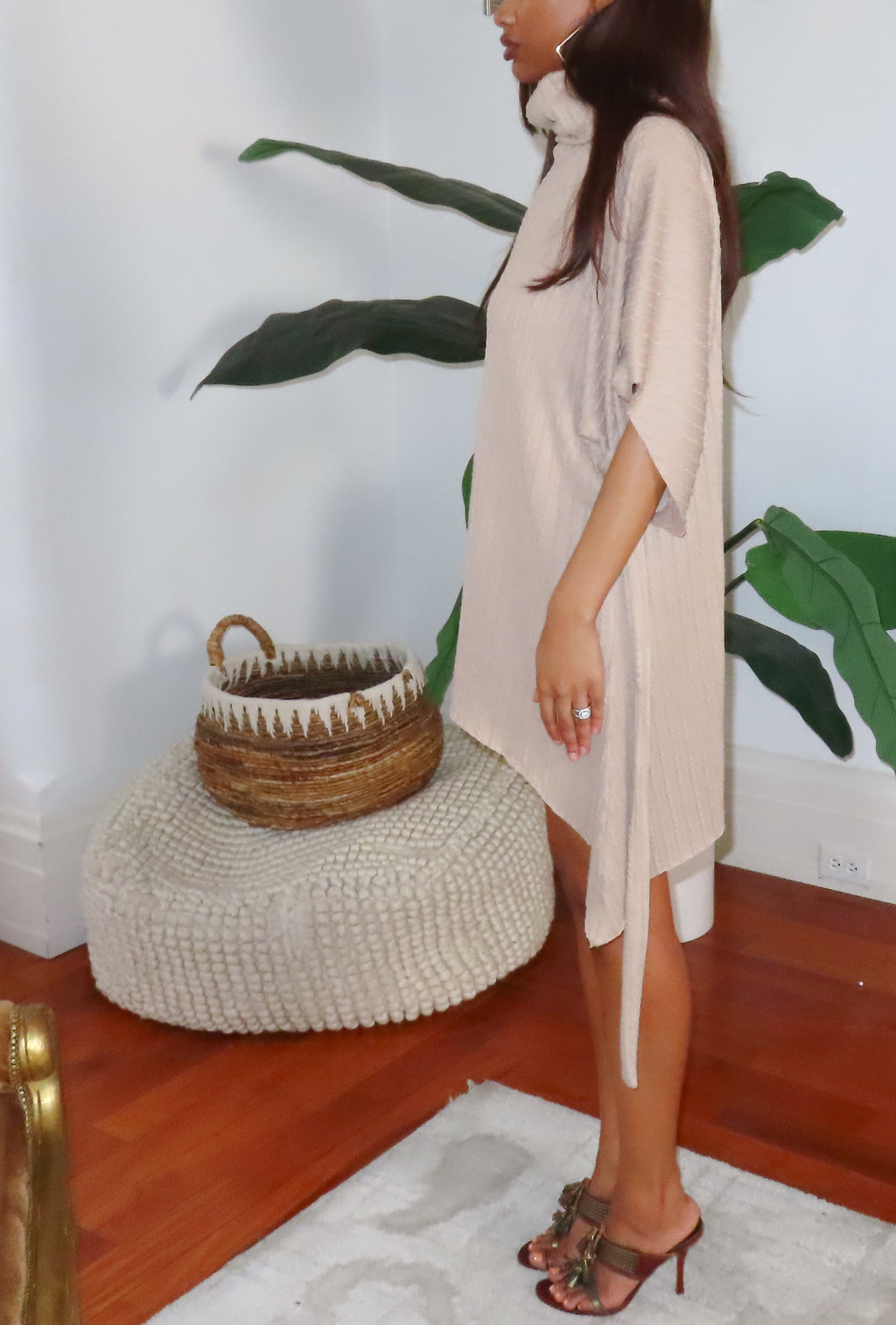 STAR ASYMMETRICAL MINI DRESS